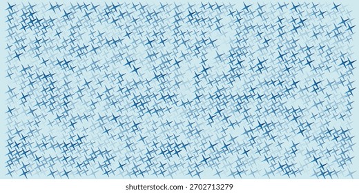 Geometric seamless pattern. Design for fabric, cloth, eps, blue color theme