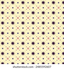 Geometric seamless pattern design. Floral pattern.
