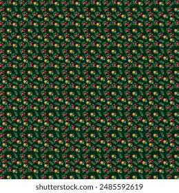 Geometric seamless pattern design. Floral pattern.
