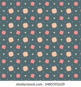 Geometric seamless pattern design. Floral pattern.