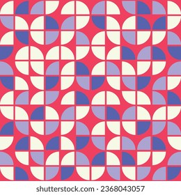 geometric seamless pattern design, Full color.