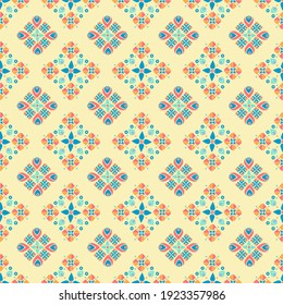 Geometric seamless pattern design for home decor ideas. Ethnic chevron wallpaper. Ikat, Aztec, boho, fabric, Indian, African, American, carpet vector illustrations background Pillow textile decoration
