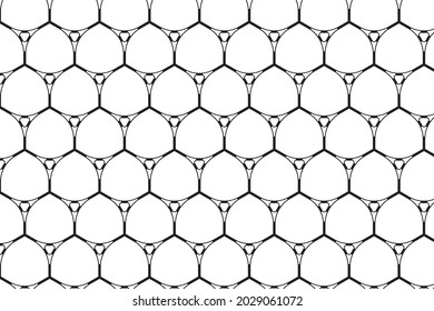 The geometric seamless pattern design. Modern stylish texture. Repeating geometric tiles with hexagonal elements