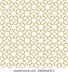 Geometric seamless pattern design related to oriental Arabic style Islamic patern. Seamless pattern design element