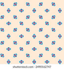 Geometric seamless pattern design. Textile pattern.