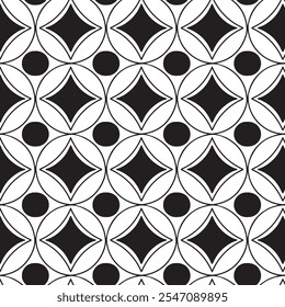 Geometric seamless pattern design tiles