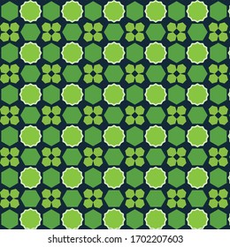 Geometric seamless pattern design in vector .