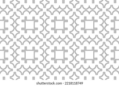 Geometric seamless pattern. Elegant abstract geometric pattern graphic design. 2022-2023
