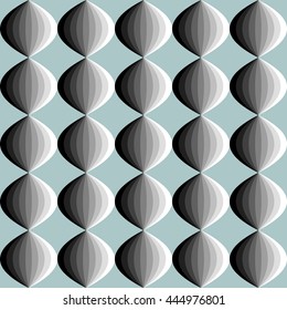 Geometric seamless pattern with ellipses, abstract background, vector illustration