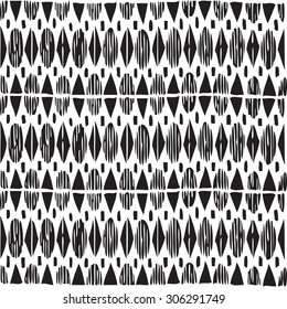Geometric seamless pattern ethnic abstract background vector