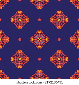 Geometric seamless pattern with ethnic element. Kyrgyz and Kazakh ornaments. Texture for background; wallpaper; pattern fills; fabrics; gift wrapping; textile. Design Paper For Scrapbook. Vector.