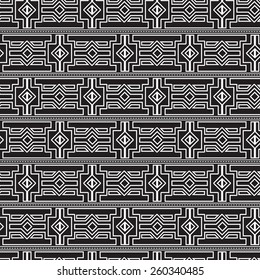 Geometric Seamless Pattern in Ethnic Style for Your Business 