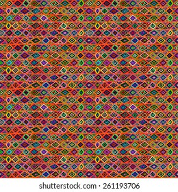 Geometric seamless pattern in ethnic style. 