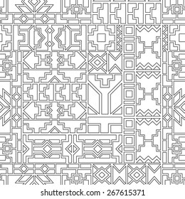 Geometric Seamless Pattern in Ethnic Style for Your Business