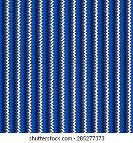 Geometric seamless pattern in ethnic style. Colored stripes and zigzags, painted by hand.