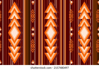 Geometric seamless pattern. Ethnic geometric tradiotional orientation style. Ethnic navajo style pattern for print, fabric, textile, cloth, bag, blanket.
