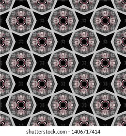 Geometric seamless pattern ethnic and tribal motifs. Vintage retro style ornament for wrapping paper, wallpaper, carpet, and textile.
