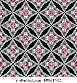 Geometric seamless pattern ethnic and tribal motifs. Vintage retro style ornament for wrapping paper, wallpaper, carpet, and textile.