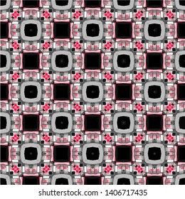 Geometric seamless pattern ethnic and tribal motifs. Vintage retro style ornament for wrapping paper, wallpaper, carpet, and textile.