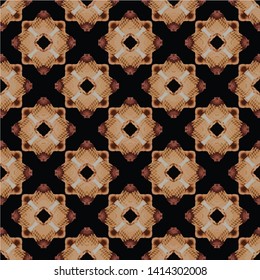 Geometric seamless pattern ethnic and tribal motifs. Vintage retro style ornament for wrapping paper, wallpaper, carpet, and textile