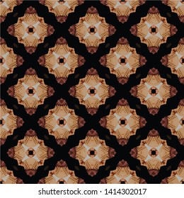Geometric seamless pattern ethnic and tribal motifs. Vintage retro style ornament for wrapping paper, wallpaper, carpet, and textile