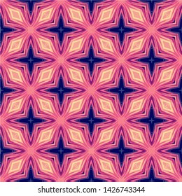 Geometric seamless pattern ethnic and tribal motifs. Vintage retro style ornament for wrapping paper, wallpaper, carpet, and textile