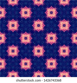 Geometric seamless pattern ethnic and tribal motifs. Vintage retro style ornament for wrapping paper, wallpaper, carpet, and textile