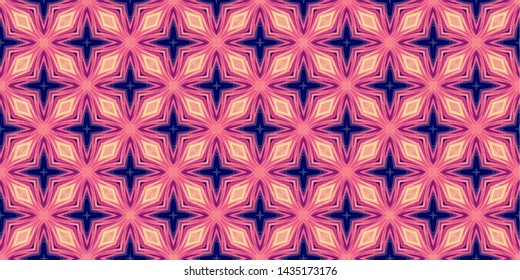 Geometric seamless pattern ethnic and tribal motifs. Vintage retro style ornament illustration