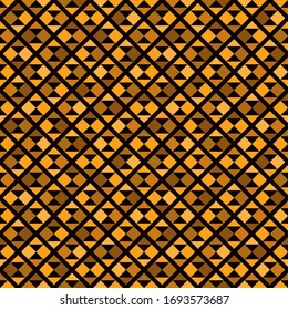 Geometric seamless pattern. Ethnic, tribal suface print. Diamond grid motif ornament. Repeate hourglass, triangle shapes background. Simple geo ornamental wallpaper. Vector abstract digital paper