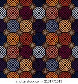 Geometric seamless pattern. Ethnic and tribal motifs. Vector illustration.