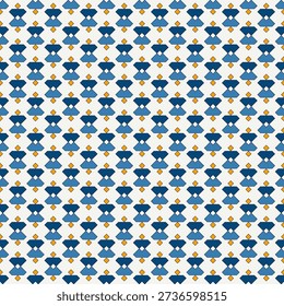 Geometric seamless pattern. Ethnic, tribal suface print. Hourglass motif ornament. Repeated triangular shapes background. Simple geo ornamental wallpaper. Vector abstract digital paper