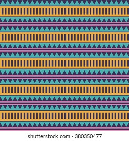 Geometric seamless pattern. Ethnic seamless pattern. Tribal background. Vector illustration.