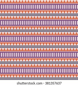 Geometric seamless pattern. Ethnic seamless pattern. Tribal background. Vector illustration.
