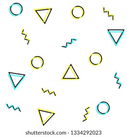 Geometric seamless pattern. Fabric modern texture vector eps10.