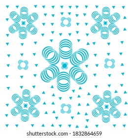 Geometric seamless pattern for fabric, print, wallpaper, gift wrapping, wrapping paper, bedclothes and more. Monochrome.