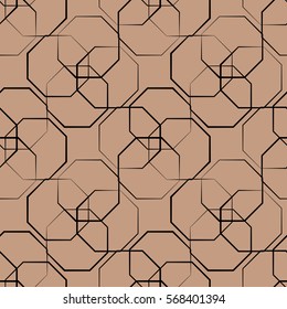 Geometric seamless pattern. Fashion graphic background design. Modern stylish abstract texture. Colorful template for prints, textiles, wrapping, wallpaper, website etc. Vector illustration
