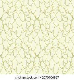 Geometric seamless pattern with fish scales. Hand drawn vector illustration, flat color design.