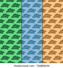 Geometric seamless pattern. Flower