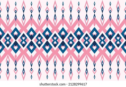 Geometric seamless pattern with flower-shaped, crosses, diamonds. Rhombus, seamless background. Design For Prints  textile product. Using in fashion industry
