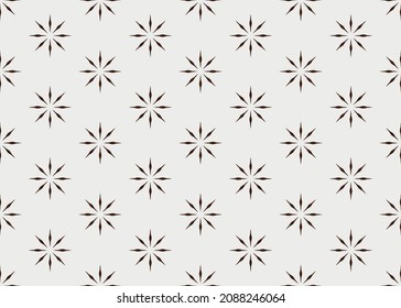 Geometric seamless pattern with a pattern in the form of a flower