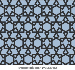 Geometric seamless pattern. Geometrical ornament. Vector illustration. Cutting stencil.
