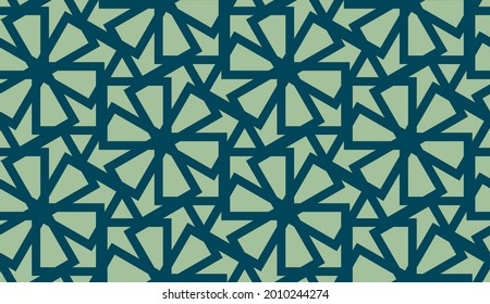 Geometric seamless pattern. Geometrical ornament. Vector illustration. Cutting stencil.