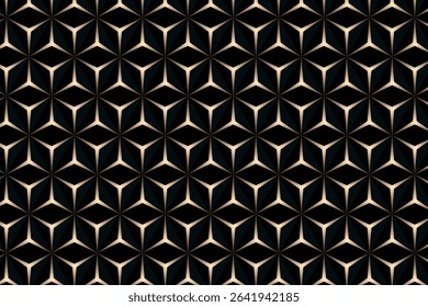 Geometric seamless pattern with gold and colorful elements. Luxury background. Ornamental wallpaper detail of mosaic. Art Deco invitation greeting Design. Vector illustration.