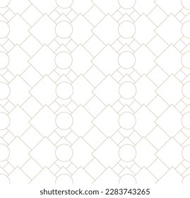 geometric seamless pattern in golden color