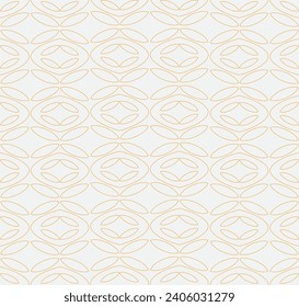 geometric seamless pattern in golden color