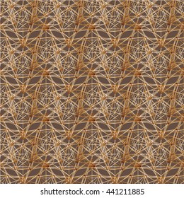 Geometric seamless pattern golden color frame