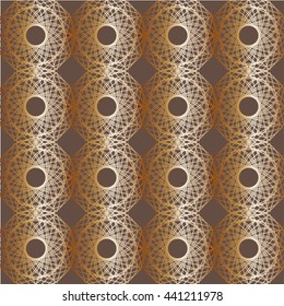 Geometric seamless pattern golden indian
