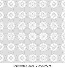 geometric seamless pattern in GRAY color