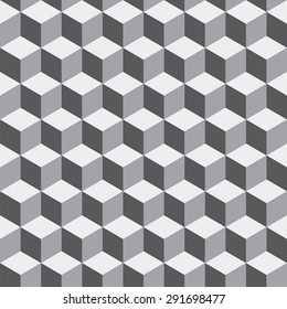 geometric seamless pattern of gray tones - vector illustration