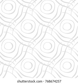 Geometric seamless pattern. Gray and white abstract background for textile and fabrics